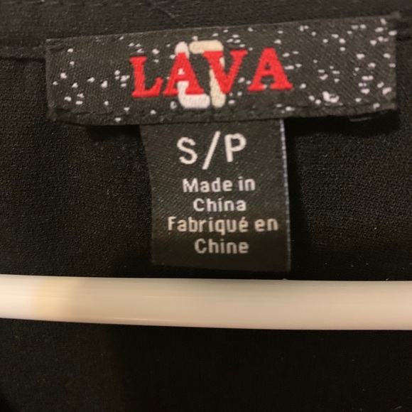 Black top with silver zipper - Picture 4 of 5